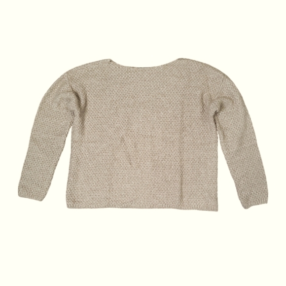 Lord & Taylor Women's Sweater Size L Pull Over Beige Boxy - Picture 7 of 7